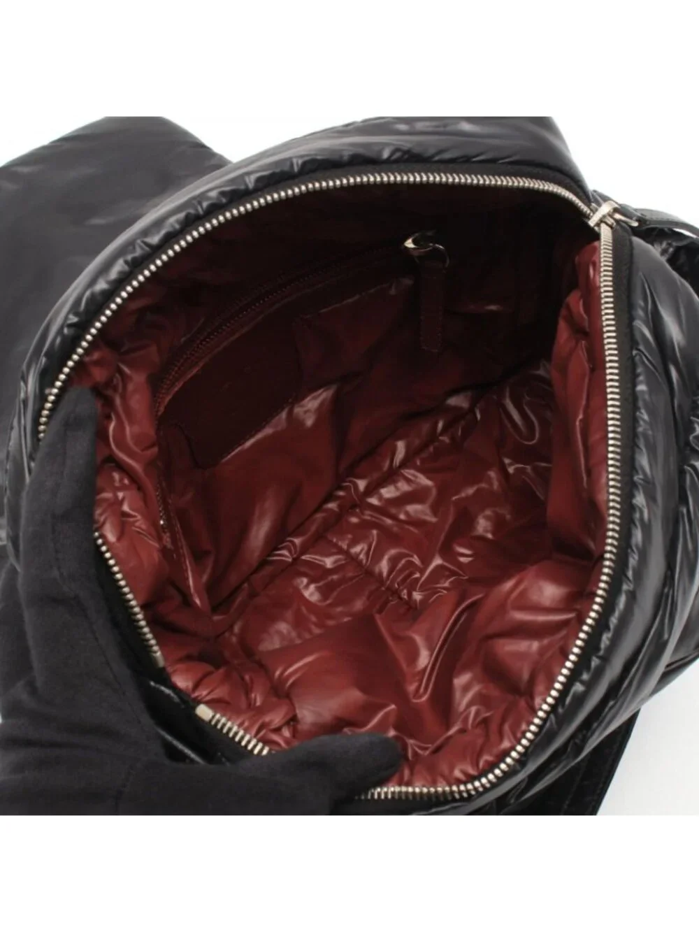 Chanel Shoulder Bag Coco Cocoon Small Messenger Black Nylon Leather